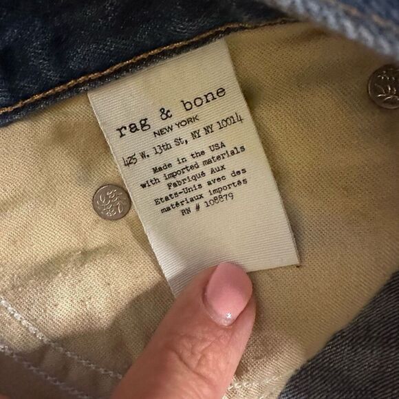 Rag & bone Jean shorts distressed cut off 9/29 - Picture 5 of 11